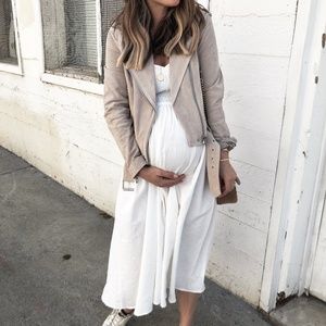 Smocked White Dress